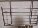 和则兴（hezexing） 不锈钢伸缩窗外阳台晾晒架 室内暖气片窗台护栏折叠晒鞋晾衣架 带护栏【78x42.5CM】+7块置物板 实拍图