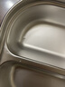 合兴利（HESInLY）316不锈钢小学生饭盒儿童上学专用食品级分隔防烫便当盒分格餐盒 900ml三格蓝色+保温袋 316L不锈钢 实拍图