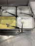 欧乐多304不锈钢调味盒带盖套装多格调料盒厨师调料罐套装调味罐收纳盒 304盖【四格】餸4支勺 2.4L 实拍图