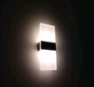 寻光之鹿  长方形客厅背景LED卧室走廊过道墙壁灯个性楼梯间灯简约现代床头灯 时尚大气工程灯壁灯 拉丝金40*15 三色光 实拍图