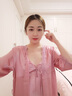 达芬奇密码冰丝睡衣女春秋杭州家居服薄款红色吊带睡裙送女友性感睡袍送闺蜜 紫粉 XL 实拍图