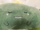 物枕居 可爱靠枕床头抱枕女生睡觉款专用床上靠垫大靠背寝室卡通枕头 绿色恐龙 大号100*45cm(有内胆可拆洗) 实拍图