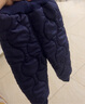 赢一贝（Yingyibei）婴幼儿加绒加厚宝宝裤子冬装保暖裤羽裤小童高腰护肚脐男童女 藏青色 90码适合身高90cm 实拍图