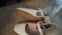 奥古狮登（Agsdon）包头凉鞋女职场优雅方头粗跟一字扣单鞋高跟鞋 322009 米色 38 晒单实拍图