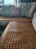 李记花果山沙发垫夏季凉垫麻将凉席沙发坐垫麻将块凉席竹席防滑垫贵妃可定制 经典款碳化色【双牛筋+防滑底】 70cm*200cm 实拍图