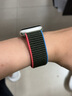 达梭适用apple watch10苹果手表表带尼龙iwatch9/8/7/6/SE/4/5/3回环运动透气舒适编织ultra2/1表带 新款-橄榄色 40/41/42mm表盘通用 实拍图