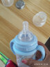 贝儿欣（BABISIL） 奶瓶婴儿宽口径PP吸管奶瓶180ml/300ml 粉蓝色 180ml 晒单实拍图