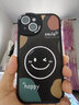 英恺达 适用苹果14手机壳iphone14保护套全包防摔男女款创意防摔保护壳贴皮彩绘笑脸【黑】 实拍图