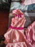 佑游儿童泳衣女童连体裙式中大童游泳衣学生女孩泳装37202粉色 XL 实拍图