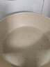 钢盾 麦饭石色炒锅不粘锅平底炒菜锅无油烟电磁炉通用 24CM米色有盖+锅铲 24cm 实拍图