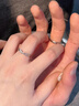 BREZ心动信号S999情侣对戒纯银开口可调节戒指生日情人节礼物送男女友 999心动信号对戒女款 活口可调节 实拍图