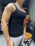 续点方领背心男夏季紧身健身修身运动打底衫弹力男士背心汗衫无袖t恤 黑色 XL 码128-138斤左右修身版型 实拍图