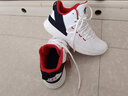 乔丹（QIAODAN）篮球鞋男运动鞋2025新款皮面防水防滑减震高帮球鞋毒液5战靴 白色/新星蓝-118 43 实拍图