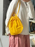 MUJI IDEE 简易收叠巾着包 YD25CC1S 购物袋多巴胺 黄色 长25x宽16x高27㎝ 实拍图