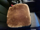 蜇瑞纯羊毛汽车坐垫冬季毛绒 高档澳洲皮毛一体短毛绒汽车座垫 驼色高档纯羊毛三件套坐垫 实拍图