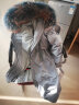 雷公馆 派克服女2021冬季新品皮草外套中长款连帽毛领獭兔内胆可拆卸品牌大衣尼克服 灰色 XL 实拍图