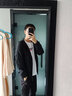 啄木鸟高端夹克男外套连帽春秋款潮流休闲宽松运动上衣服夏季男士男装 黑色 2XL 实拍图
