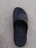 宝人（boree）拖鞋男外穿新款浴室防滑防臭一字拖石墨烯抗菌情侣室内家居凉拖鞋 黑色 39-40 男款 实拍图