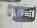 非非猫脏衣篓挂墙大号脏衣服收纳筐浴室壁挂塑料洗衣篮卫生间置物脏衣篮 1个白色脏衣篮+1个灰色脏衣篮（不含挂篮） 实拍图