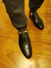 金利来男鞋新品商务正装真皮小牛皮韩版圆头套脚软底软面皮鞋男 黑色 40 实拍图