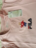 斐乐（FILA）官方女士短袖T恤夏印花运动女装针织短袖套头衫小熊T刺绣上衣 麦町粉-PK XS 155/76A 实拍图