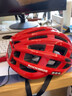 洛克兄弟（ROCKBROS） 骑行头盔车灯充电发光防虫网山地公路自行车头盔男女骑行装备 宝石红ZN1001 实拍图