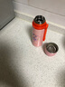 富光 儿童保温杯男女宝宝小学生水杯子弹头钢盖便携带提绳直饮茶杯子 350ml橘粉小兔子【316不锈钢】 实拍图