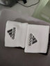 Adidas阿迪达斯护腕男女运动健身手腕护具网球羽毛球篮球吸汗擦汗护手腕 短白新款 FK0911 实拍图