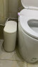 米詅垃圾桶厕所卫生间专用2023新款按压式家用客厅窄夹缝带盖- 卡其色  32.5*15*30 晒单实拍图