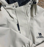 骆驼（CAMEL）户外冲锋衣三合一可拆防水登山服3513燕麦灰,女XL 实拍图