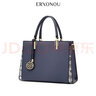 尔羊奴（ERYONOU）牛皮真皮女包包女款2025年新款手提斜挎包生日礼物送妈妈包结婚包 蓝色 实拍图