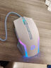 达尔优 LM122有线鼠标办公电竞游戏人体工学网吧网咖家用台式机笔记本USB吃鸡LOL电脑CF宏编程 LM122白蓝色 标配 实拍图