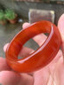 碧凤阁 玛瑙手镯 红色玉石手镯 加宽加厚女款手镯 实拍图
