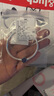 潘多拉（PANDORA）闪耀蓝色纽扣形蛇骨链手链素圈高级情侣款生日礼物送女友 1 17cm 实拍图