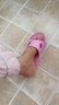 足间舞 韩版拖鞋 夏季居家情侣 凉拖鞋 浴室防滑拖鞋女夏天男士情侣拖鞋地板拖鞋 洗澡软底 1913 粉红色 39 实拍图
