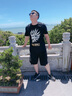 鬼洗线上专享 经典大logo印花圆领短袖T恤男潮牌休闲半袖全棉 B84222 黑色 88 XL (180) 实拍图