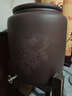 茗泥堂（MINGNITANG） 宜兴原矿紫砂水缸储水罐带水龙头/抽水上水器陶瓷净水缸家用水缸 30升牡丹水缸 抽水款 实拍图