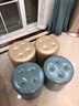 孜度 皮凳子沙发凳客厅换鞋凳欧式皮墩沙发凳客厅矮凳家用换鞋凳圆凳 实拍图