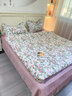 恩兴纯棉床上四件套全棉韩式公主风床品宿舍床单三件套床笠田园花被套 L优雅恋人-荷叶边【100%新疆全棉】 1.5m床 床单款 四件套-被套200*230cm 实拍图