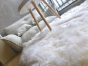 澳羊一族 澳洲皮毛一体纯羊毛沙发垫整张羊皮羊毛飘窗垫客厅卧室椅垫 白色 200cm*120cm 4拼 实拍图