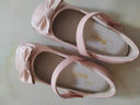 百丽（Belle）童鞋女童小蝴蝶黑皮鞋幼童宝宝鞋学步鞋春秋款儿童单鞋时尚公主鞋 粉色 27 参考脚长167mm 实拍图