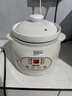 MILA MOURSI陶瓷电炖锅家用多功能电炖蛊煮粥神器大容量全自动煲汤炖汤快炖插电炖盅婴儿宝宝辅食锅 亮白色 可炖8碗汤/粥 3.8L 实拍图