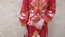 红妆饰佳 秀禾服新娘2026新款中式婚纱礼服结婚敬酒服旗袍女 深红色无钻款 M 实拍图