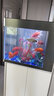 美诺超白鱼缸客厅家用中型生态现代造景金龙鱼缸落地屏风隔断柜水族箱 拉丝银【排水+显示屏】 60*35*130 实拍图