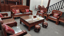 安邸 安邸红木家具非洲花梨（学名：刺猬紫檀）中式客厅实木沙发组合 仿古别墅客厅沙发中古风 沙发 沙发六件套预付款-付清发货 实拍图