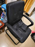 田门前 家用办公椅电脑椅职员椅会议椅学生座椅棋牌室椅有电竞椅游戏椅 PU皮黑色+乳胶层坐垫 不可调节 固定扶手 实拍图