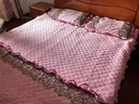 布里诺家纺 天鹅绒床上四件套加绒冬季保暖被套罩夹棉床裙4件套床上用品 皇家风范-粉色 1.8X2米床四件套(被套2x2.3米) 实拍图