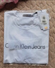 Calvin Klein Jeans夏季男女情侣中性年轻ck多色印花透气修身短袖T恤J320931 YAF-月光白 XL （推荐160-175斤） 实拍图