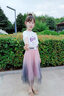 蓝贝妮童装女童夏季套装2025新款女孩裙子短袖洋气夏装儿童衣服大童女装 粉色 150 码建议身高140CM 实拍图