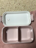 阿司倍鹭（ASVEL）微波炉加热饭盒便携密封学生儿童水果餐盒零食盒单层粉色500ml 实拍图